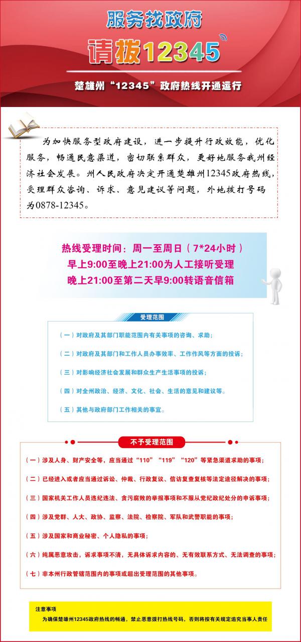 楚雄州人民政府开通了12345热线电话.jpg
